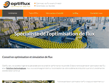 Tablet Screenshot of optiflux-sas.com